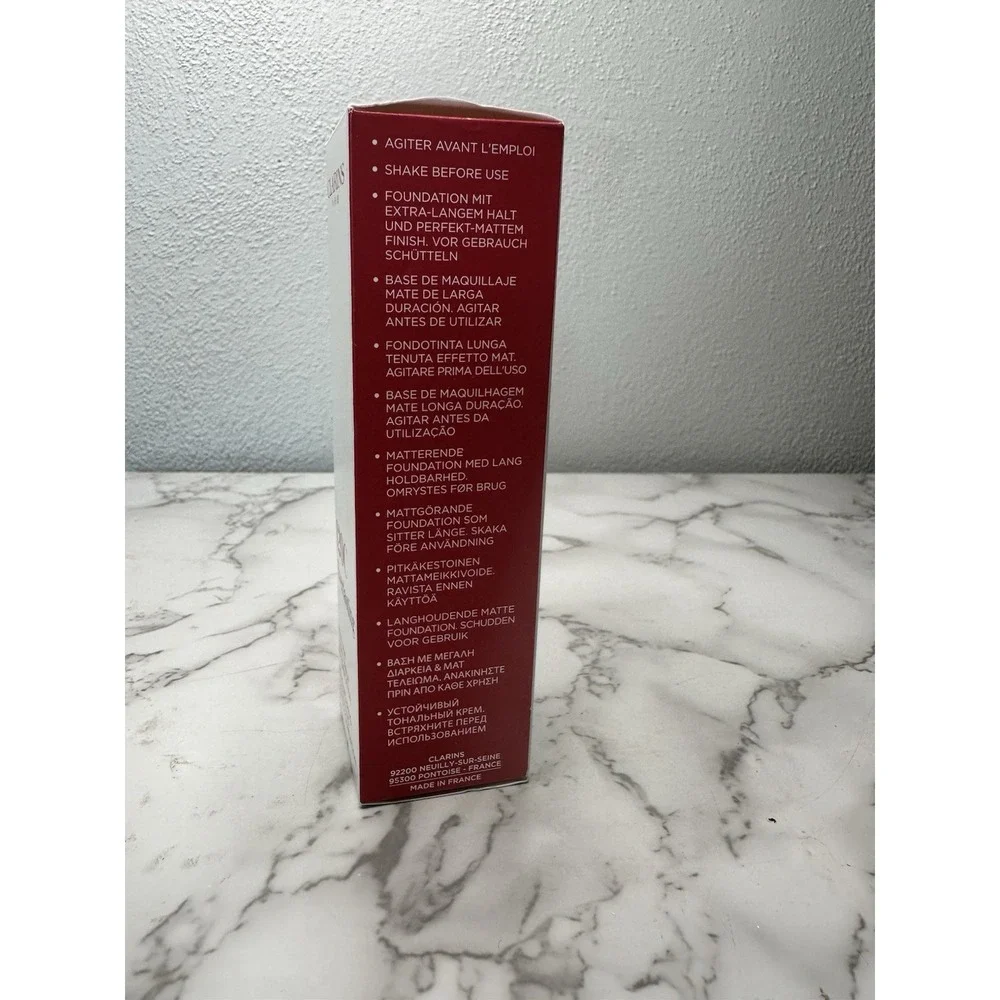 Clarins Paris Everlasting Matte Foundation 120C Espresso.‎ NEW 1oz/30ml